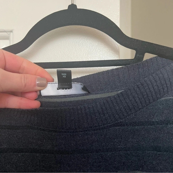 Diesel Top with Denim Sleeves- Size XS; Never Worn - Picture 5 of 9